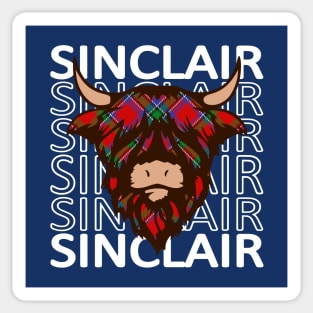 Clan Sinclair - Hairy Coo Sticker